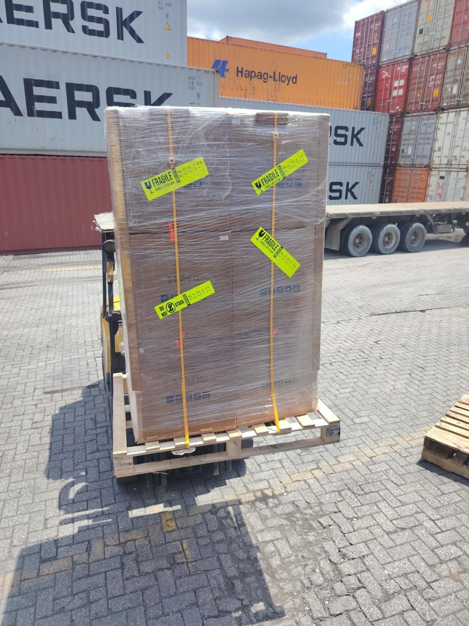 Berth Solutions shipment prepared for international transportation